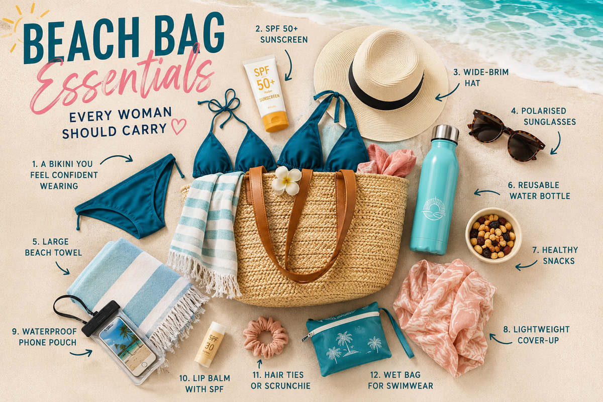 Beach Bag Essentials Every Woman Should Carry