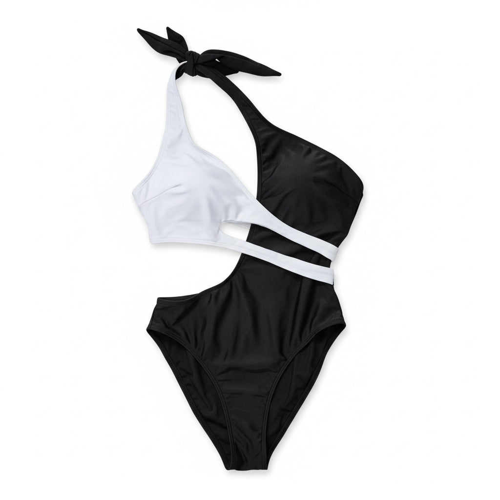 TWO TONE ONE PIECE BIKINI